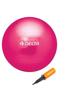 55 cm Deluxe 140 cm - 159 cm Boy Aralığında Olanlar İçin Uygun Fuşya Pilates Topu ve Pompa Seti ürün fotoğrafı