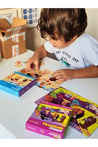 Çocuklar Kumsalda Mini Puzzle | 40 Parça 3-7 Yaş ürün fotoğrafı