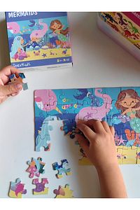 Doer Kids Deniz Kızı Mini Puzzle 40 Parça Renkli ürün fotoğrafı