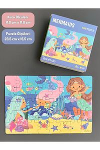 Doer Kids Deniz Kızı Mini Puzzle 40 Parça Renkli ürün fotoğrafı