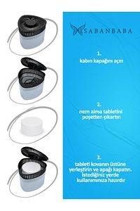 500 gr Nem Alıcılı Ve Rutubet Giderici Aparat Üçgen Naturel (TABLET DAHİL) ürün fotoğrafı