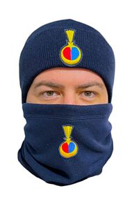 Lacivert Jandarma Yün Bere Ve Polar Boyunluk Ve Yün Eldiven Set ürün fotoğrafı