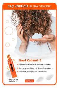 Ultra Strong Saç Köpüğü 350 ml - Güçlü Tutuş ürün fotoğrafı