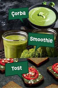 Brokoli Tozu - Dried Vegetables Powder - Broccolı Powder - Doğal Sebze Tozu 100 gr ürün fotoğrafı