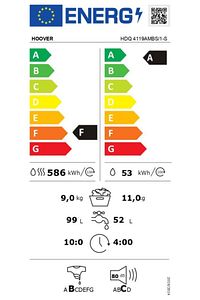 HDQ 4119AMBS/1-S 11 kg Yıkama 9 kg Kurutma Wi-Fİ Bağlantılı 1400 Devir Kurutmalı Çamaşır Makinesi ürün fotoğrafı