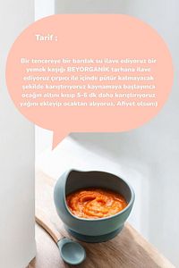 ORGANİK Kırmızı Köy Tarhanası 500gr (PESTİSİT VE AFLATOKSİN ANALİZLİ) ürün fotoğrafı