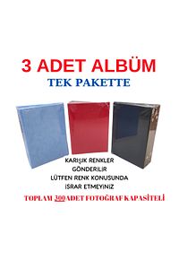 3 Adet 100'lük Fotoğraf Albümü 10*15cm. ürün fotoğrafı