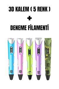 3d Yazıcı 3d Kalem 3 Renk 3 Metre Hediye Filament Yazıcı ürün fotoğrafı