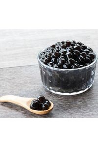 1 Kg. Tapyoka Incileri Ve 25 Adet Kalın Pipet/bubble Tea/tapioca Pearls/boba Tea/bubble Tea ürün fotoğrafı