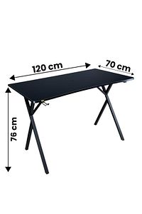 Heygaming Profesyonel Oyuncu Masası Siyah Bilgisayar Çalışma Masası 120 Cm ürün fotoğrafı
