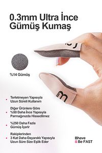 Hybrid Parmaklık-1 Çift-pembe-pubg Parmak Eldiveni- Saklama Kutulu- Ter Geçirmez Oyuncu Parmaklığı ürün fotoğrafı
