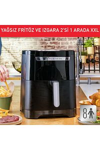 EY8018TR Easy Fry & Grill 2'si 1 Arada 6,5 Litre XXL Yağsız Fritöz - 4300009190 ürün fotoğrafı
