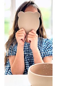 Silikon Beslenme Seti 5'li - Bubble Beige ürün fotoğrafı