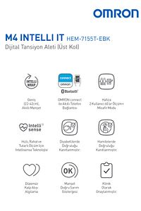 M4 Intelli It, 2 Kullanıcılı, Akıllı Telefonlar Ile Uyumlu Üst Koldan Ölçer Tansiyon Aleti ürün fotoğrafı