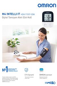 M4 Intelli It, 2 Kullanıcılı, Akıllı Telefonlar Ile Uyumlu Üst Koldan Ölçer Tansiyon Aleti ürün fotoğrafı