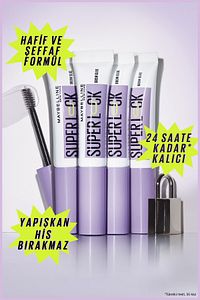 Super Lock Brow Glue Kaş Sabitleyici Maskara - Şeffaf ürün fotoğrafı