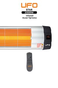 Star 3000 Infrared Duvar Tipi Isıtıcı - Uzaktan Kumandalı ürün fotoğrafı