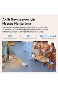 Vacuum Cleanner Q8 Max Robot Süpürge Beyaz ürün fotoğrafı