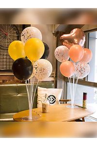 2 Adet Balon Süsleme Standı 7'li Çubuklu Ikili Set Ayaklı Balon Standı ürün fotoğrafı