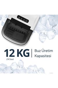 Taşınabilir Otomatik Buz Makinesi Hım-01 ürün fotoğrafı