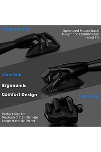 AJ139 PRO KABLOSUZ OYUNCU MOUSE PAW 3395 26000 DPI ürün fotoğrafı