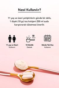 Collagen Plus 5000 Mg Kolajen Tip 1-2-3 Arı Sütü Biotin %100 Saf Ve Doğal Diyet Takviyesi ürün fotoğrafı