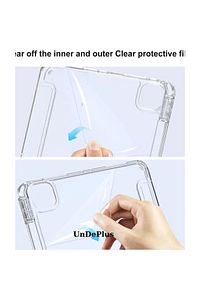 Apple iPad Pro 11 inç M4 2024 Kılıf Kalem Bölmeli Akrilik Şeffaf Ayrılabilir Case A2836 A2837 A3006 ürün fotoğrafı