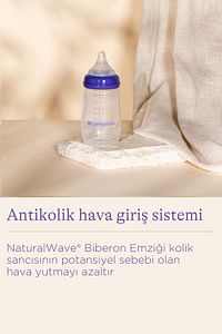240 ml Biberon ve NaturalWave® Biberon Emziği (3 Ay+) ürün fotoğrafı