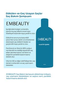 Kolajen Ve Keratin Saç Dökülmesine Karşı Hızlı Sac Uzatan Dolgunlaştırıcı Onarıcı Besleyici Şampuan ürün fotoğrafı
