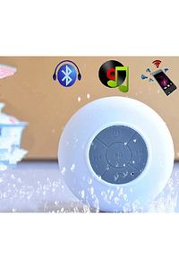 Su Geçirmez Mini Bluetooth Duş Hoparlörü (BEYAZ) ürün fotoğrafı