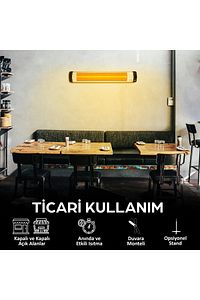 Star 3000 Infrared Duvar Tipi Isıtıcı - Uzaktan Kumandalı ürün fotoğrafı