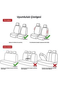 Opel Ampera-e 2017 Uyumlu Mavi Koltuk Kılıfı KKM466 ürün fotoğrafı
