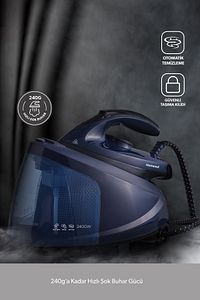 Steamwork Buhar Kazanlı Ütü Lacivert 2400 W ürün fotoğrafı