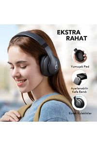 Soundcore Life Q10i Kablosuz Bluetooth 5.0 Kulaklık - 60 Saate Varan Çalma Süresi - Siyah - A3 ürün fotoğrafı