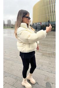 KADIN KÜRKLÜ PELUŞ MONT ürün fotoğrafı