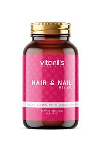 Hair & Nail 60 Kapsül - Saç & Tırnak Vitamini Kolajen, Keratin, Biotin, Isırgan Eks, Atkuyruğu Eks ürün fotoğrafı