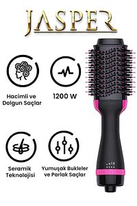 Saç Şekillendirici Ve Saç Düzleştirici Fön Tarağı 1200w ürün fotoğrafı