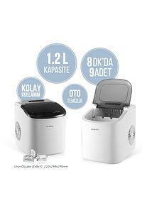 Taşınabilir Otomatik Buz Makinesi Hım-01 ürün fotoğrafı