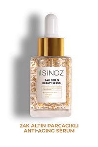 24k Altın Parçacıklı Hyaluronik Asit Içeren Kırışıklık Karşıtı Kolajen Cilt Bakım Serum 30 ml ürün fotoğrafı