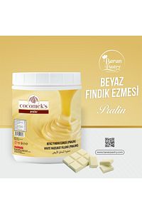 Beyaz Çikolatalı Fındık Ezmesi Bomba Pralin 1 Kg ürün fotoğrafı