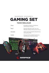 Bygamex-k2 Sn-r9 Rgb Makrolu 4lü Oyuncu Seti ürün fotoğrafı