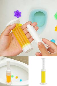 Sarı Tuvalet Temizleme Jeli Klozet Banyo Koku Giderici Damga Seti Desenli Koku Giderici Wc Jeli ürün fotoğrafı