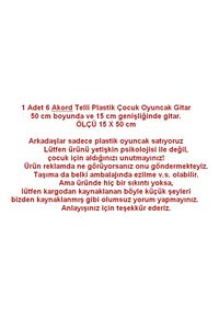 4 Telli Kahverengi Elektro Oyuncak Gitar 23 Nisan Gösterisi Çocuk Gitarı Akort Edilebilir 50 Cm. ürün fotoğrafı