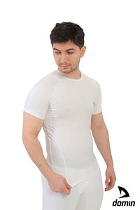 Beyaz Kısa Kollu Compression Body T-shirt Fitness Body Gym Body Tshirt Dmns56321 ürün fotoğrafı