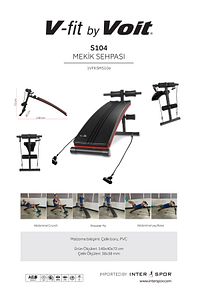 V-FIT BY VOIT S104 Eğimli Lastik Kordlu Mekik Sehpası ürün fotoğrafı