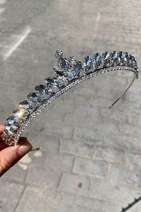 Gümüş Renk Ece Model Ince Gelin Tacı ürün fotoğrafı