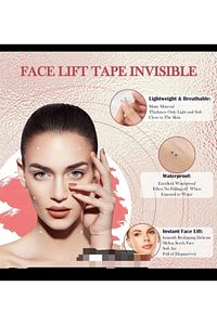 Yuz germe bandi görünmez lifting bant 10lu ürün fotoğrafı