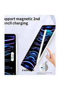Apple iPad Pro 11 inç M4 2024 Kılıf Kalem Bölmeli Akrilik Şeffaf Ayrılabilir Case A2836 A2837 A3006 ürün fotoğrafı