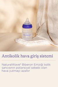 160 ml Biberon ve NaturalWave® Biberon Emziği (1 Ay+) ürün fotoğrafı