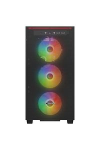 Blaze Mesh Siyah Temperli Camlı 4*12cm Argb Fan Mid-t Gaming Oyuncu Kasası ürün fotoğrafı